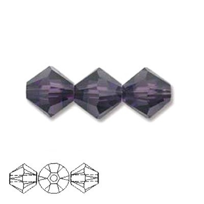 Bicono Swarovski  Purple Velvet 3mm