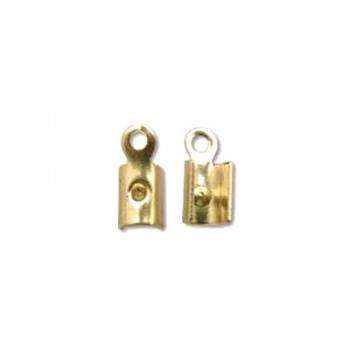 Terminale Cordoncino Dorato 7x3mm (2mm Interno)