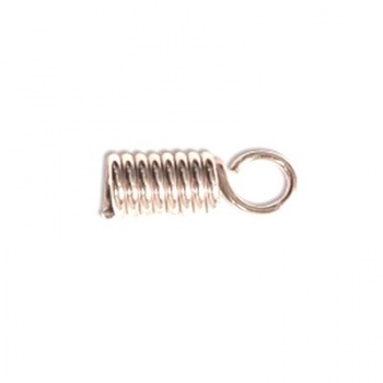 Terminale Cordoncino Argentato 11x4mm (3mm Interno)
