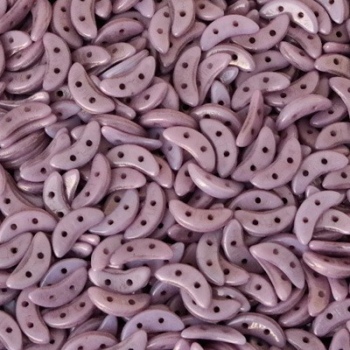Perline Crescent-Opaque Luster Lilac-10x3mm