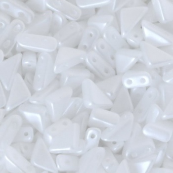 Perline tango-White Airy Pearl-8x6mm