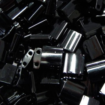 Perline Tila Miyuki Black 5mm