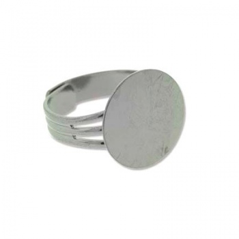 Anello Regolabile Base Piatta Black Oxide 15mm