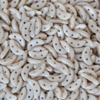 Perline Crescent-Opaque Luster Champagne-10x3mm
