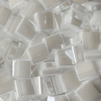 Perline Tila Miyuki White Pearl 5mm