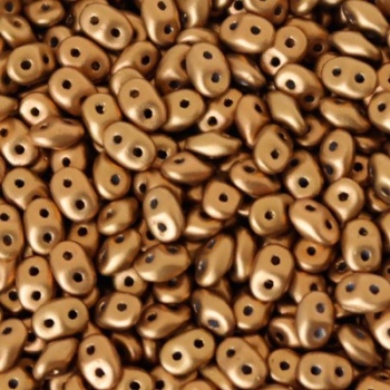 Perline Superduo 2.5x5mm Gold Crystal Bronze