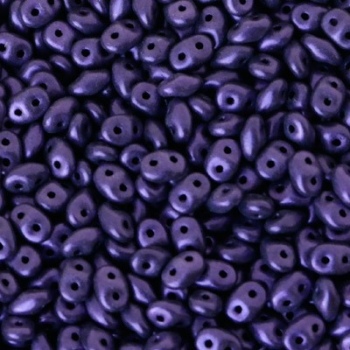 Perline Superduo 2.5x5mm Suede Purple Metallic Jet
