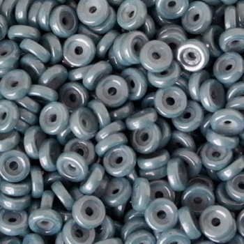 Perline Wheel-Blue Luster-6mm