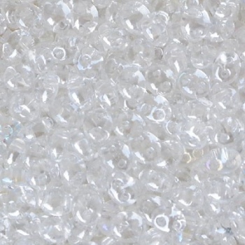 Perline Twin Beads Preciosa 5x2,5mm Crystal AB