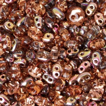 Perline Twin Beads Preciosa 5x2,5mm Iris Gold