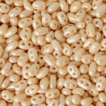 Perline Twin Beads Preciosa 5x2,5mm Opaque Luster Orange