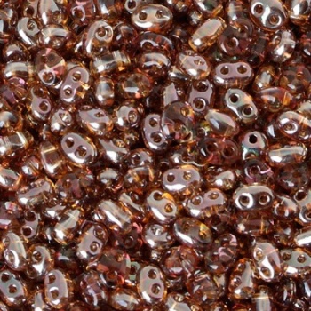 Perline Twin Beads Preciosa 5x2,5mm Transparent Crystal Venus