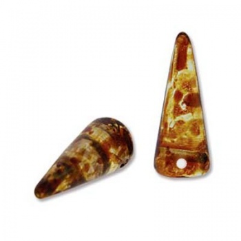 Perline Spikes Crystal Picasso 17x7mm