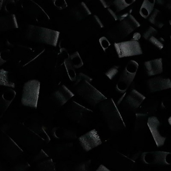 Perline Miyuki Half Tila 5x2,3mm Matte Black