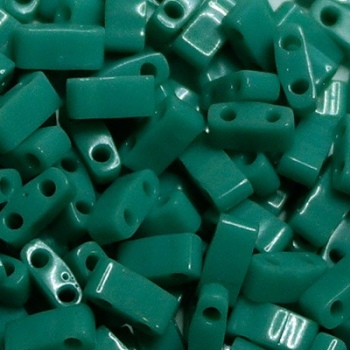 Perline Miyuki Half Tila 5x2,3mm Opaque Turquoise Green
