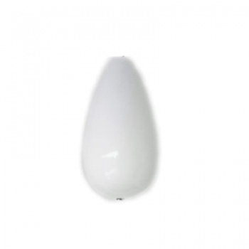 Goccia Plexi Bianco Perla 14x26mm