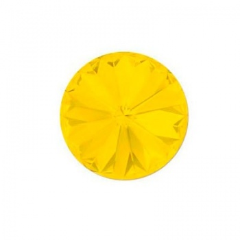 Rivoli Swarovski (1122) Opal Yellow Con Foiled 12mm