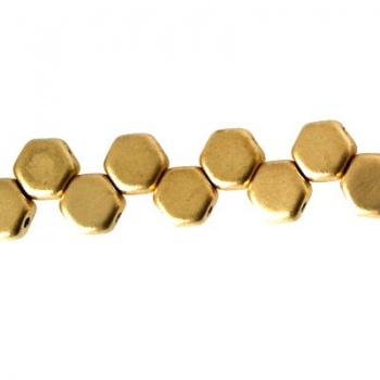Perline Honeycomb Crystal Bronze Pale Gold 6mm