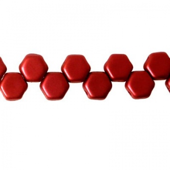 Perline Honeycomb Lava Red 6mm