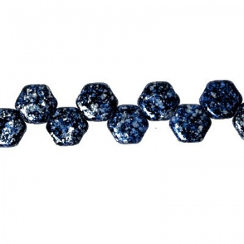 Perline Honeycomb Tweedy Blue 6mm