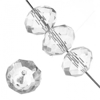 Rondella Cinese Glass 8x6mm Crystal