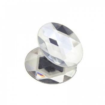 Cabochon Acrilico Ovale Sfaccettato Crystal 18x13mm