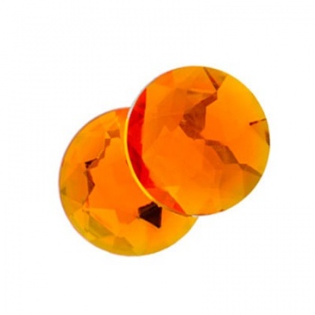 Cabochon Acrilico Tondo Sfaccettato Marigold 18mm