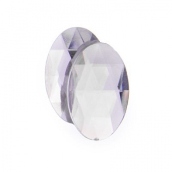 Cabochon Acrilico Ovale Sfaccettato Crystal 25x18mm