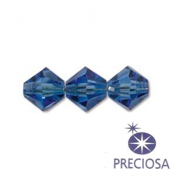 Bicono Preciosa Sapphire 6mm