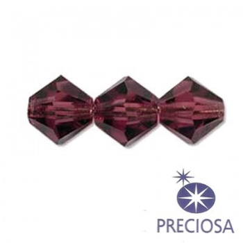 Bicono Preciosa Amethyst 6mm