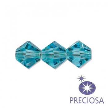 Bicono Preciosa Aquamarine 6mm