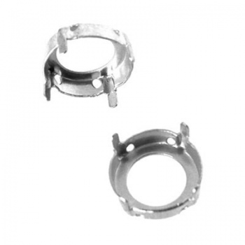 Castone Per Rivoli (1122) 18mm Argentato Rodiato
