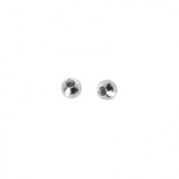 Distanziatore Liscio Pallina Argentata 2,4mm