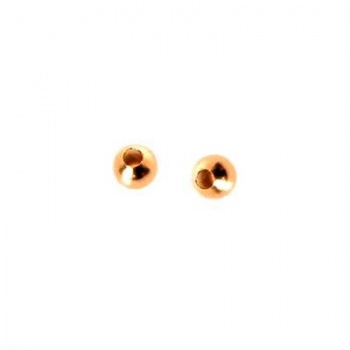 Distanziatore Liscio Pallina Dorata 2,4mm