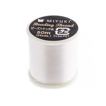 Filo Nylon Miyuki White-Misura 0,25mm-Bobina da 50mt