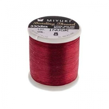Filo Nylon Miyuki Red-Misura 0,25mm-Bobina da 50mt