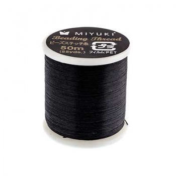Filo Nylon Miyuki Black-Misura 0,25mm-Bobina da 50mt