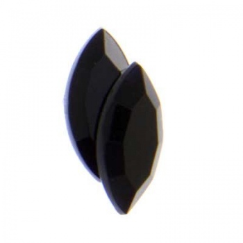 Navetta Acrilico Sfaccettata Jet 15x7mm