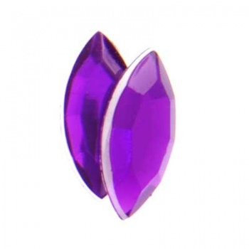 Navetta Acrilico Sfaccettata Purple 15x7mm