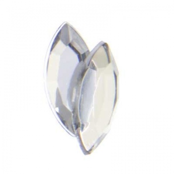 Navetta Acrilico Sfaccettata Crystal AB 15x7mm