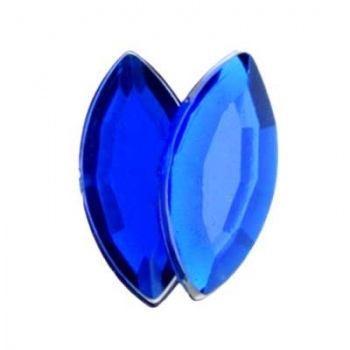Navetta Acrilico Sfaccettata Royal Blue 15x7mm