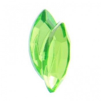 Navetta Acrilico Sfaccettata Peridot 15x7mm