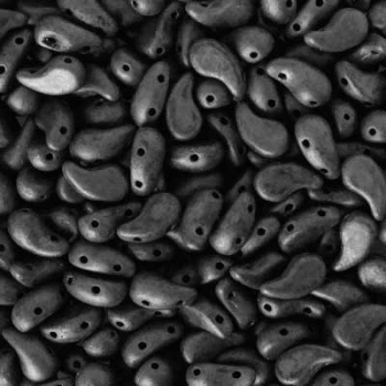 Perline Zoliduo Matte Black Lato Destro 8x5mm