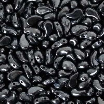 Perline Zoliduo Jet Hematite Lato Destro 8x5mm