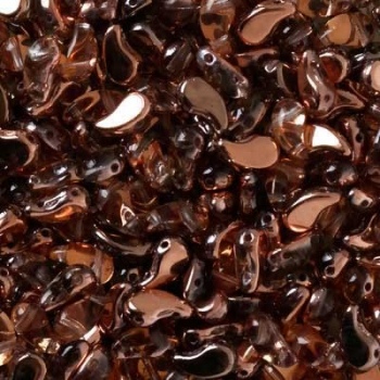 Perline Zoliduo Crystal Copper Lato Sinistro 8x5mm