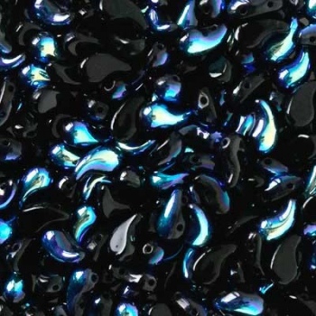 Perline Zoliduo Jet AB Lato Sinistro 8x5mm