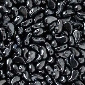 Perline Zoliduo Jet Hematite Lato Sinistro 8x5mm