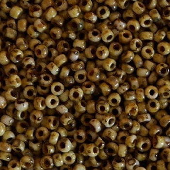 Perline Rocailles Miyuki 11/0 Picasso Canary Matte Yellow