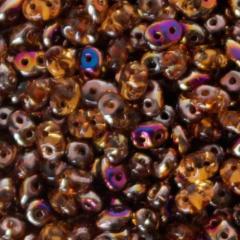 Perline Superduo 2.5x5mm Topaz Sliperit