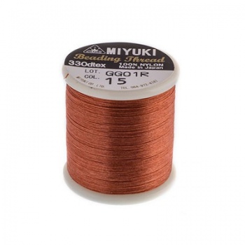 Filo Nylon Miyuki Nutmeg -Misura 0,25mm-Bobina da 50mt